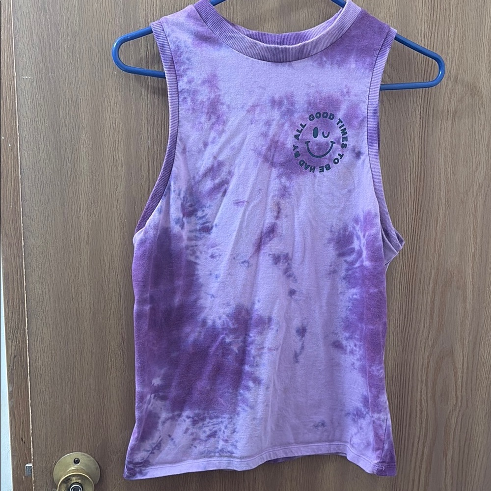 “Good Times To Be Had By All” Purple Empyre Tie-Dye TankTop